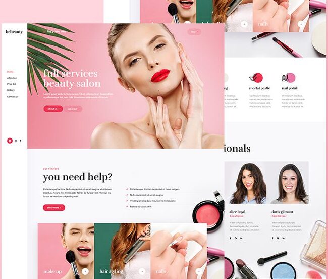 Guzellik salonu web tasarimi SPA web sitesi online randevu sistemi