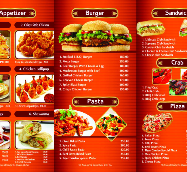 Restoran menu tasarimi kafe brosuru dijital menu