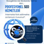 KAF Reklam Akademi tarafından sunulan SEO hizmetleri, teknik SEO, yerel SEO, Google İşletme Profili optimizasyonu, web sitesi SEO çalışmaları ve dijital pazarlama çözümlerini anlatan blog görseli